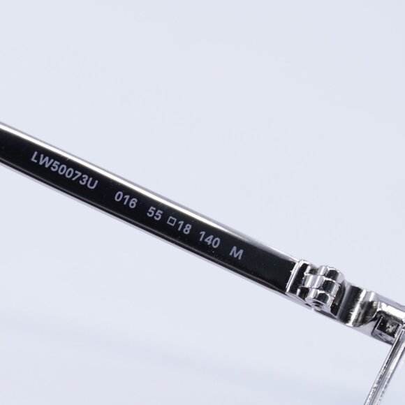 Loewe LW50073U 016 Eyeglasses Silver 55mm Geometric Frame - Picture 6 of 11